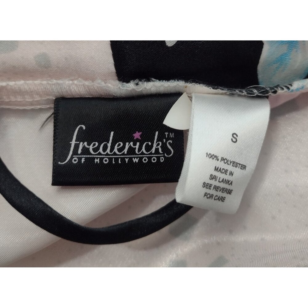 Fredrick’s Of Hollywood Floral Satin Robe Kimono Size S Belted Asian Loungewear - Picture 6 of 7
